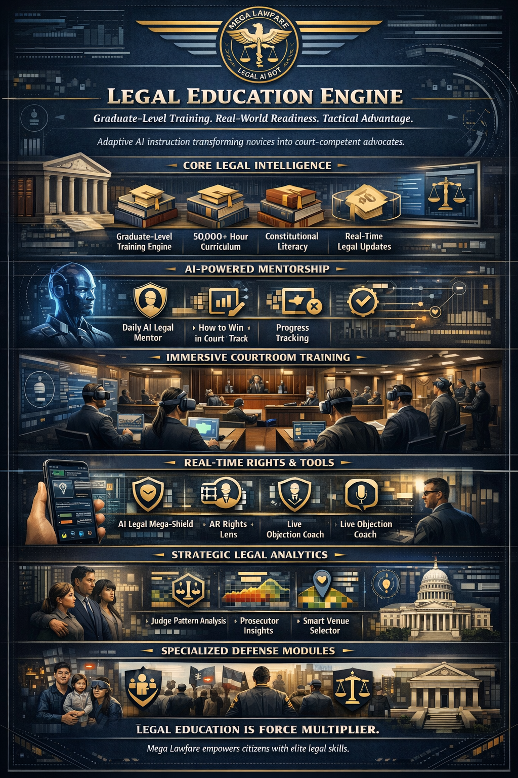 Mega Lawfare Legal Education Engine